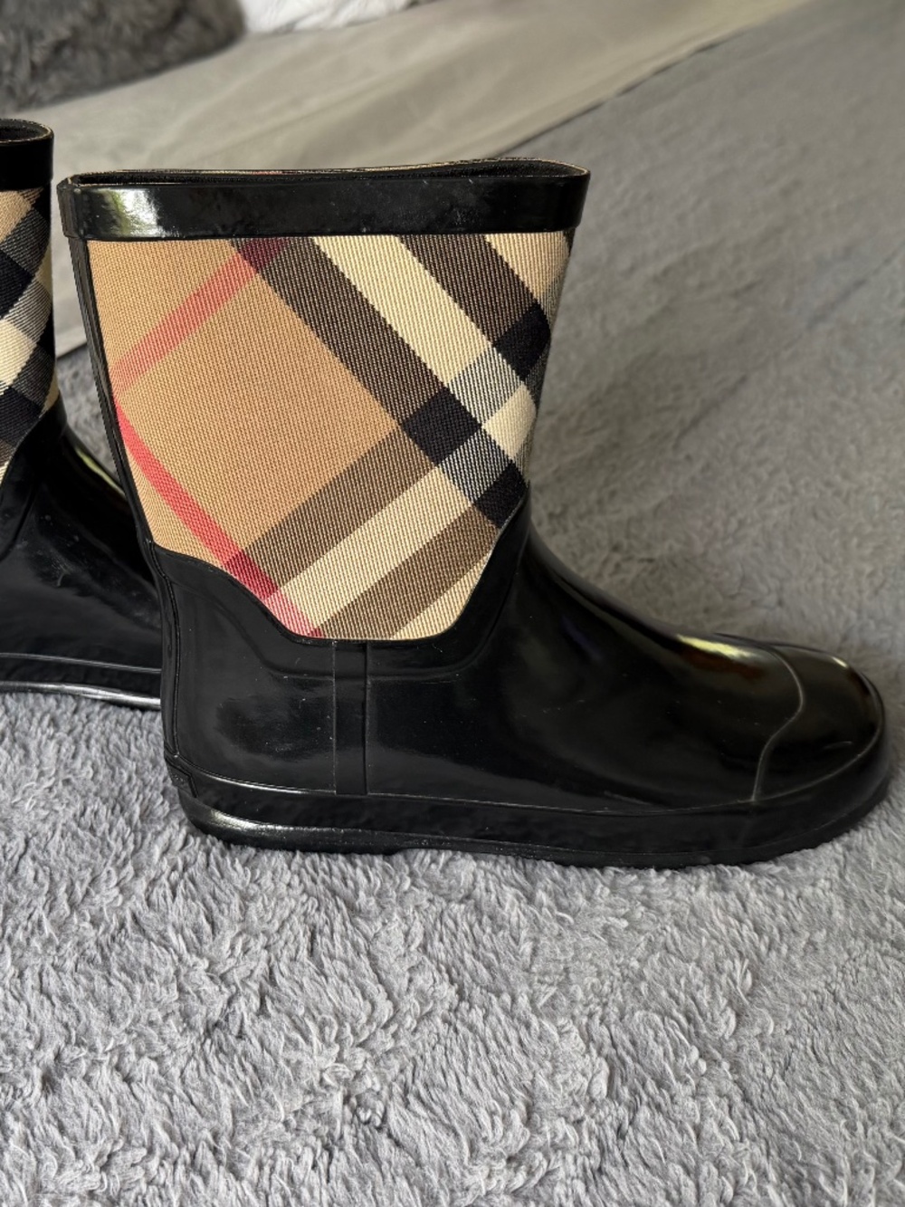Burberry rain boots